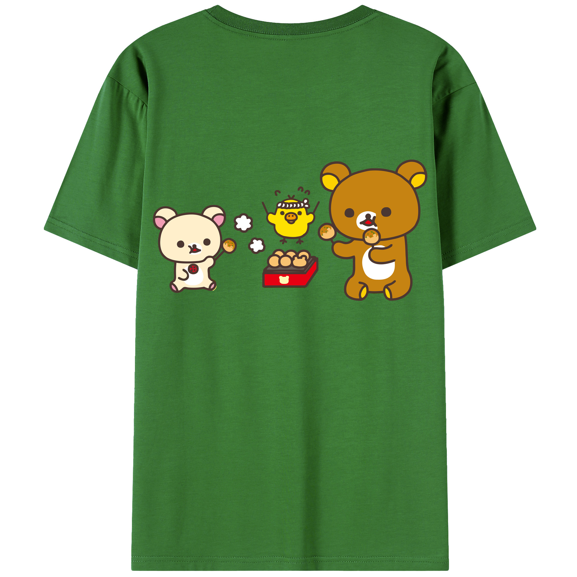 （画像用） リラックマ リラックマ キイロイトリ Rilakkuma Korilakkuma Kiiroitori レディース半袖Tシャツ(バックプリント)